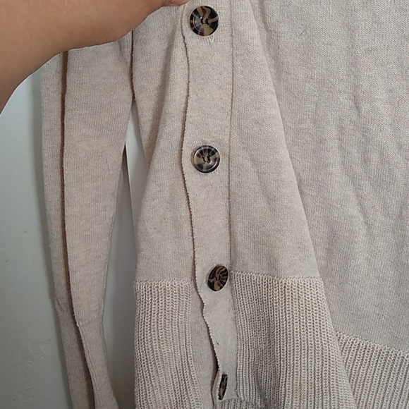 Tahari Button-Sleeved Sweater - Picture 3 of 12